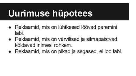 Reklaamide mõju inimestele #3