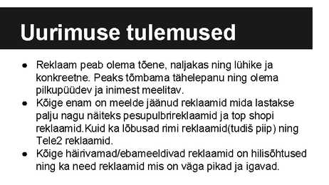 Reklaamide mõju inimestele #8