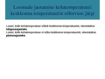 Kõigusoojasus ja püsisoojasus-raskete aegade üleelamine #3