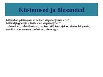 Kõigusoojasus ja püsisoojasus-raskete aegade üleelamine #28