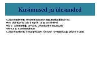 Kõigusoojasus ja püsisoojasus-raskete aegade üleelamine #29