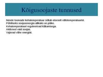 Kõigusoojasus ja püsisoojasus-raskete aegade üleelamine #5