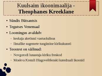 Vanavene arhitektuur ja maalikunst #11