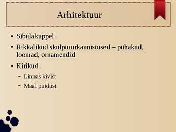 Vanavene arhitektuur ja maalikunst #4