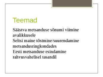 Eesti Metsaselts #4