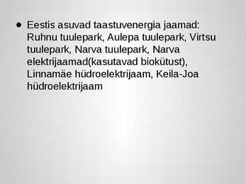 Taastuvenergia roll energiamajanduses #21
