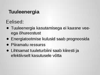 Taastuvenergia roll energiamajanduses #6
