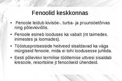 Areenid-fenoolid tööstuses ja keskkonnas #9