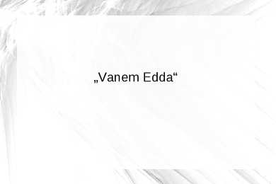 Vanem Edda