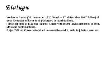 Voldemar Panso #2