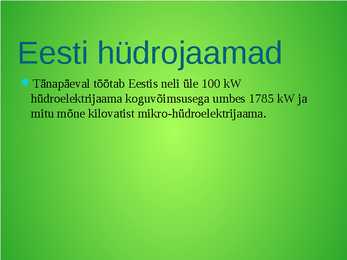 Hüdroenergia #9