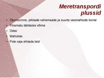 Meretransport #5