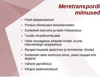 Meretransport #6