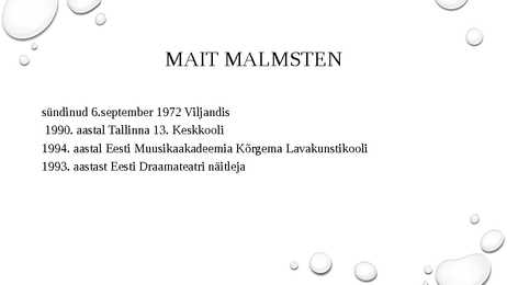 MAIT MALMSTEN #2