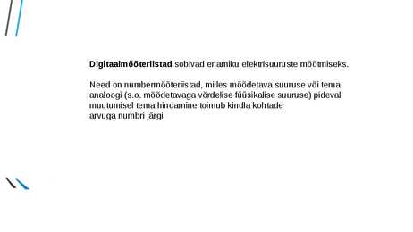 Digitaalmõõteriistad #2