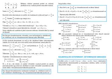Determinandid gümnaasiumiõpikus #3