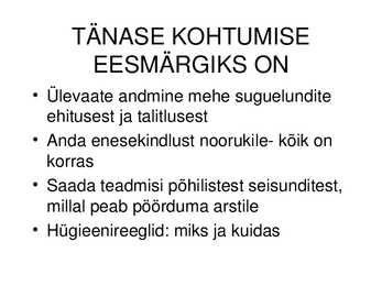 MEHE SUGUELUNDITE EHITUS JA TALITLUS #2