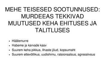 MEHE SUGUELUNDITE EHITUS JA TALITLUS #4