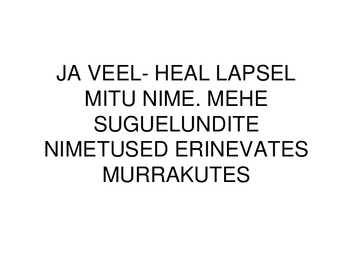 MEHE SUGUELUNDITE EHITUS JA TALITLUS #42