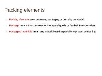 Packaging #3