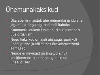 Pärilik ja mittepärilik muutlikkus #10