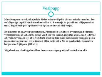 Jäälind ja Vesipapp #7