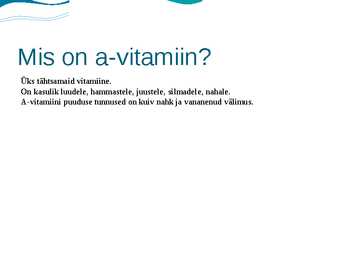 A-VITAMIIN #3