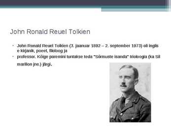 John Ronald Reuel Tolkien #2
