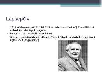 John Ronald Reuel Tolkien #7
