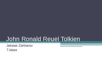 John Ronald Reuel Tolkien