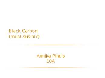 Must süsinik- Black Carbon