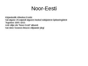 Noor-Eesti #2