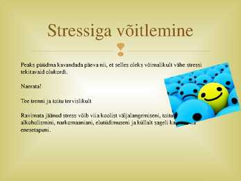 Negatiivne stress gümnasisti elus #16