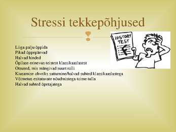 Negatiivne stress gümnasisti elus #4