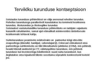 Turunduse olemus #21