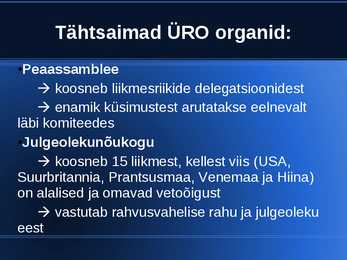 Organisatsioonid-kuhu kuulub ka Eesti #5