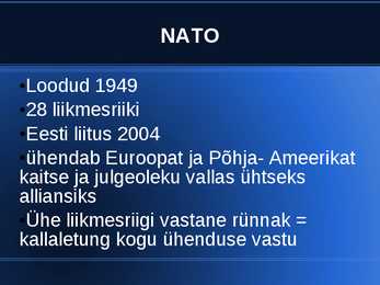 Organisatsioonid-kuhu kuulub ka Eesti #7