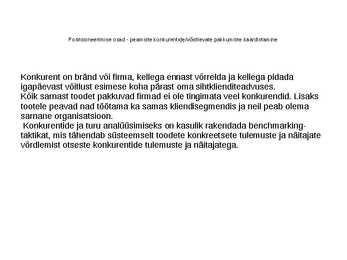 Positsioneerimine ja sihtturundus #19