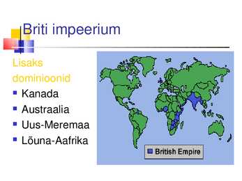Imperialismiajastu ja ühiskond 20-sajandi algul #12