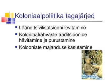 Imperialismiajastu ja ühiskond 20-sajandi algul #13