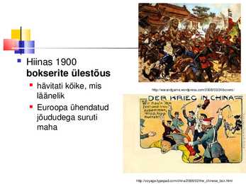 Imperialismiajastu ja ühiskond 20-sajandi algul #16