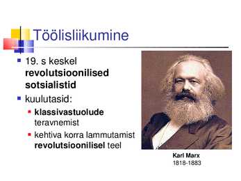 Imperialismiajastu ja ühiskond 20-sajandi algul #32
