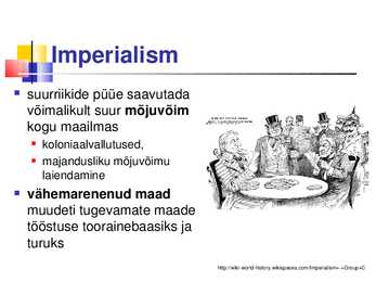 Imperialismiajastu ja ühiskond 20-sajandi algul #5
