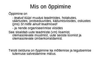 Pedagoogiline psühholoogia #27