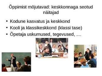 Pedagoogiline psühholoogia #33