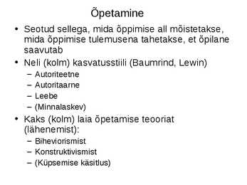Pedagoogiline psühholoogia #34
