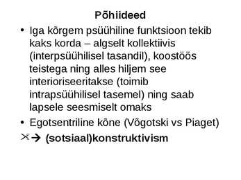 Pedagoogiline psühholoogia #9