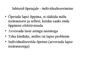 Kognitiivsed protsessid-Areng ja roll õppimisel #21