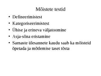Kognitiivsed protsessid-Areng ja roll õppimisel #44