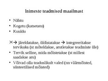Kognitiivsed protsessid-Areng ja roll õppimisel #48
